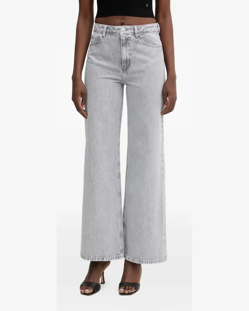 Guess Weite Jeans mit Triangel-Bein - Grau Grau