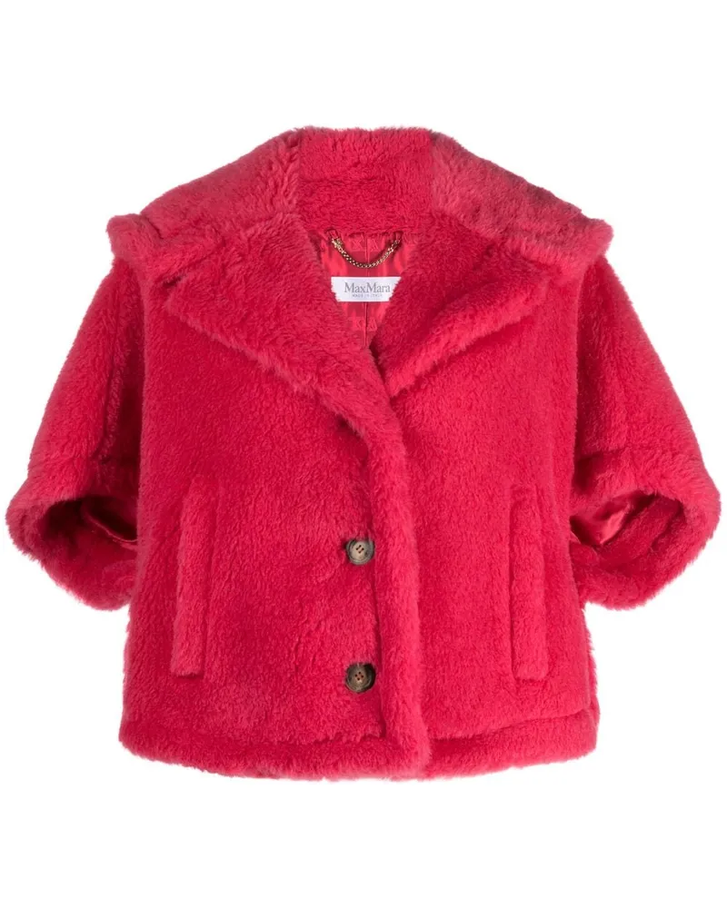 Max Mara Kurzärmeliges Wolloberteil - Rosa Rosa