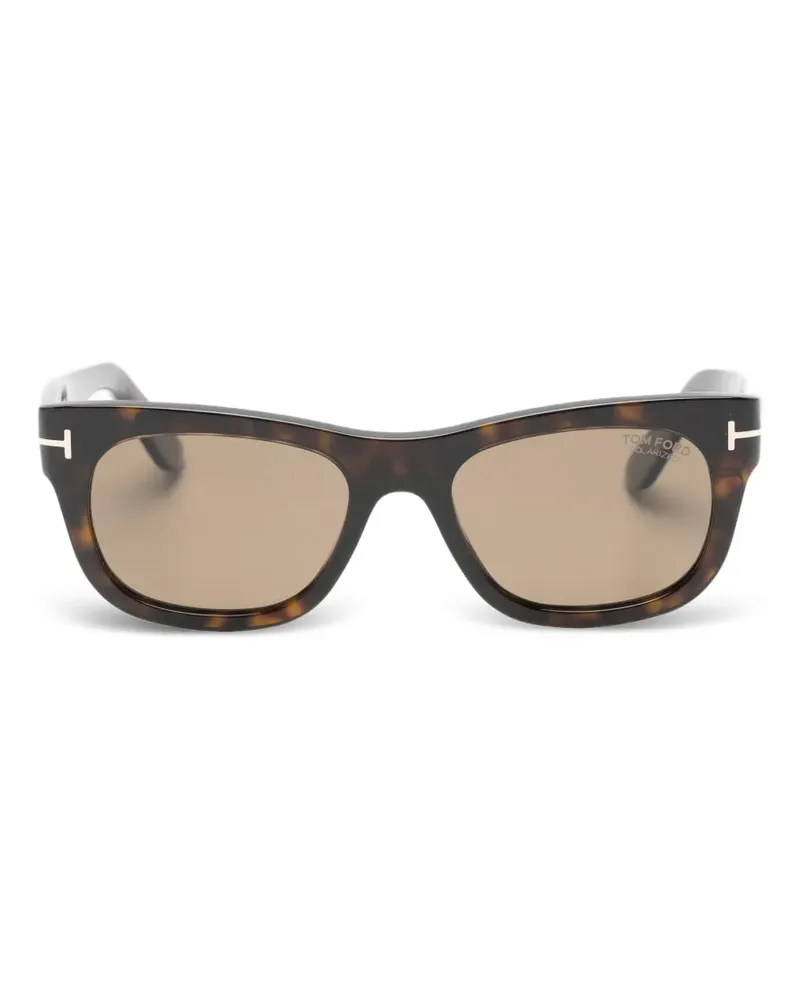 Tom Ford tortoiseshell rectangle sunglasses - Braun Braun