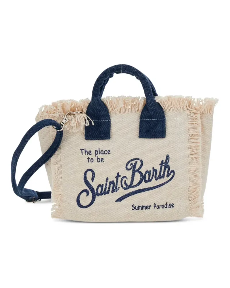 MC2 Saint Barth Handtasche mit Fransen - Weiß Weiß