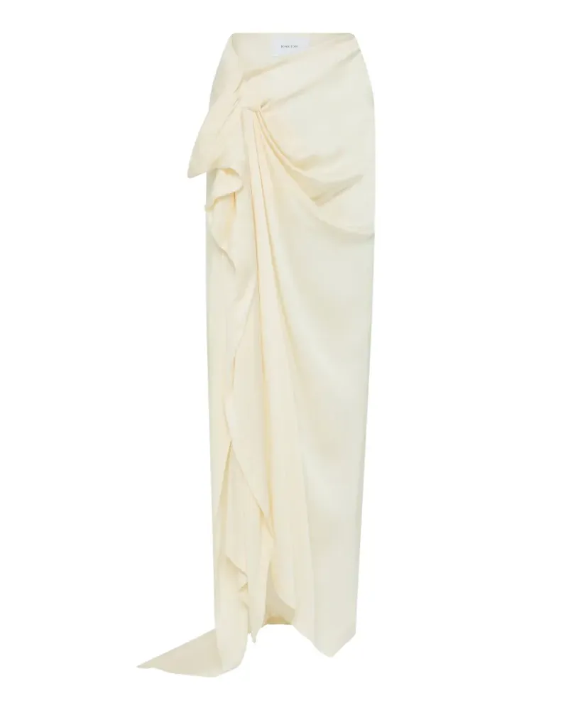 BONDI BORN Ardea draped maxi skirt - Nude Nude