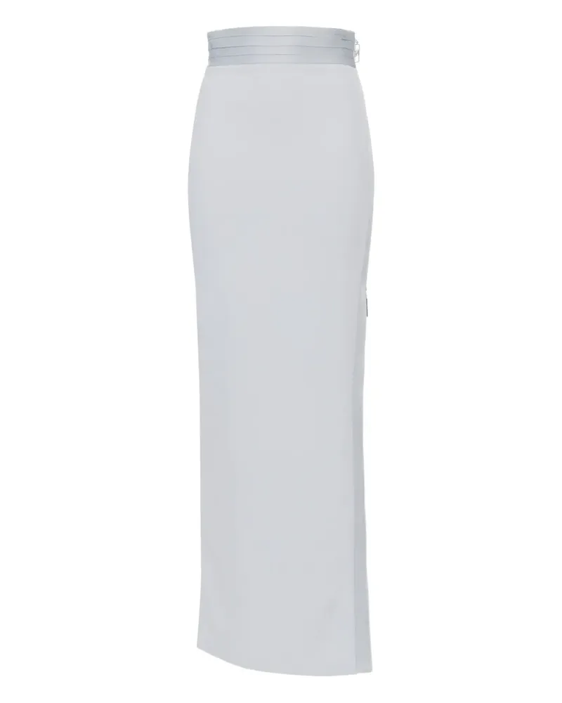 Elisabetta Franchi High-Waist-Maxirock mit seitlichem Reißverschluss - Blau Blau
