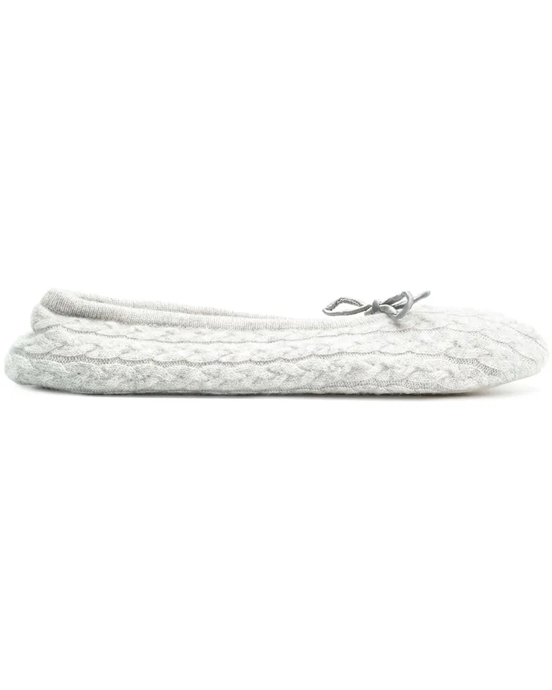 N.Peal Klassische Slipper - Grau Grau