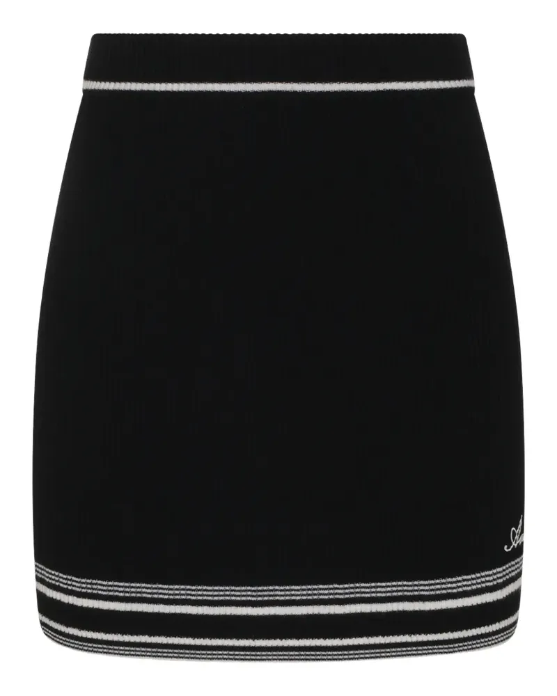Amiri script knit mini skirt - Schwarz Schwarz