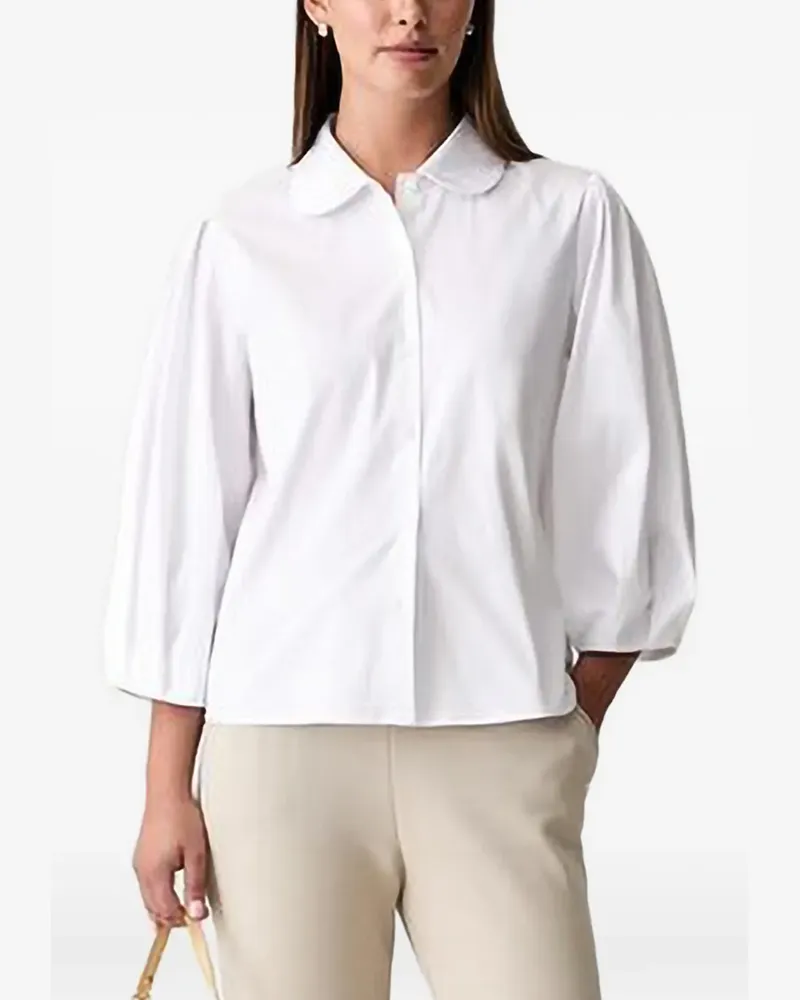 JOOP! round-collar puff-sleeve shirt - Weiß Weiß
