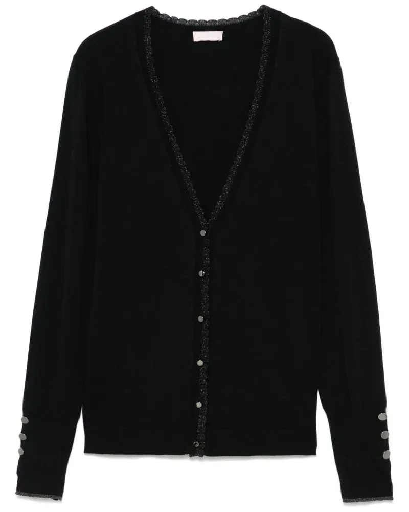 Liu Jo Geknöpfter Cardigan - Schwarz Schwarz