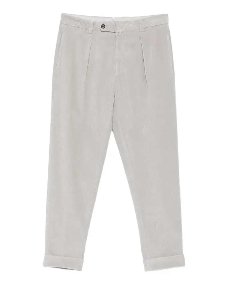 Berwich Cordhose mit Falten - Grau Grau