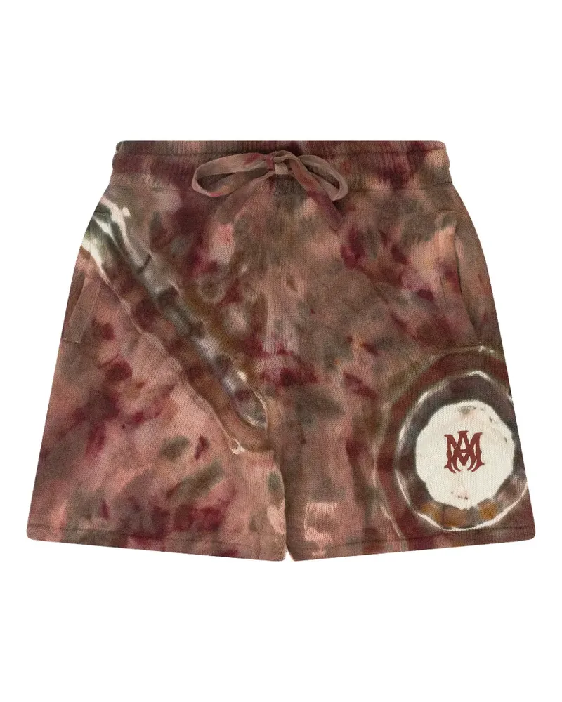 Amiri Shorts aus Kaschmir mit Batikmuster - Rot Rot
