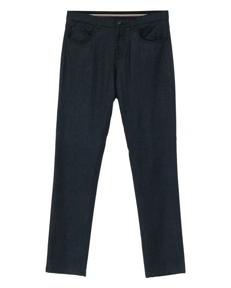 Canali Klassische Hose - Blau Blau