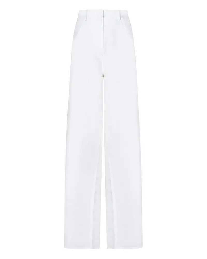 N° 21 Hose mit hohem Bund - Weiß Weiß