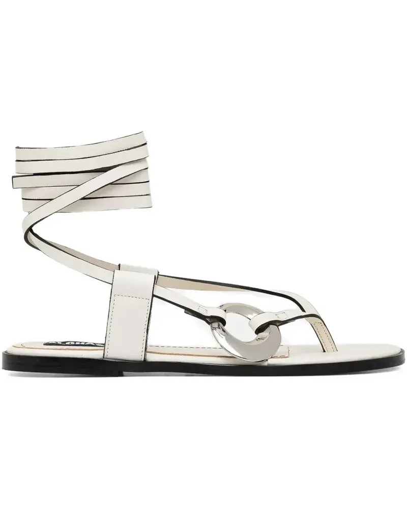 Alohas Morosia Sandalen mit Schnürung - Weiß Weiß