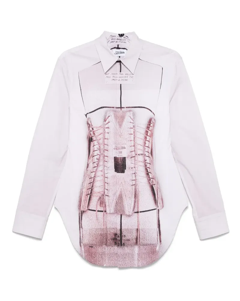 Jean Paul Gaultier Hemd mit Trompe-l'oeil-Effekt - Rosa Rosa