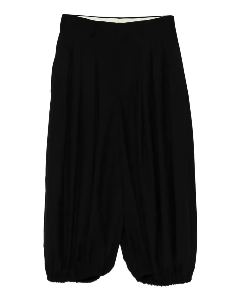 Comme des Garçons Plissierte Hose - Schwarz Schwarz