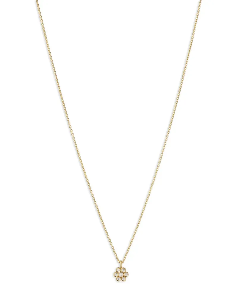 Sophie Bille Brahe Lily Fleur Simple Halskette mit Diamanten - Gold Gold