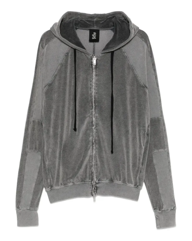 THOM KROM Frottee-Hoodie - Grau Grau