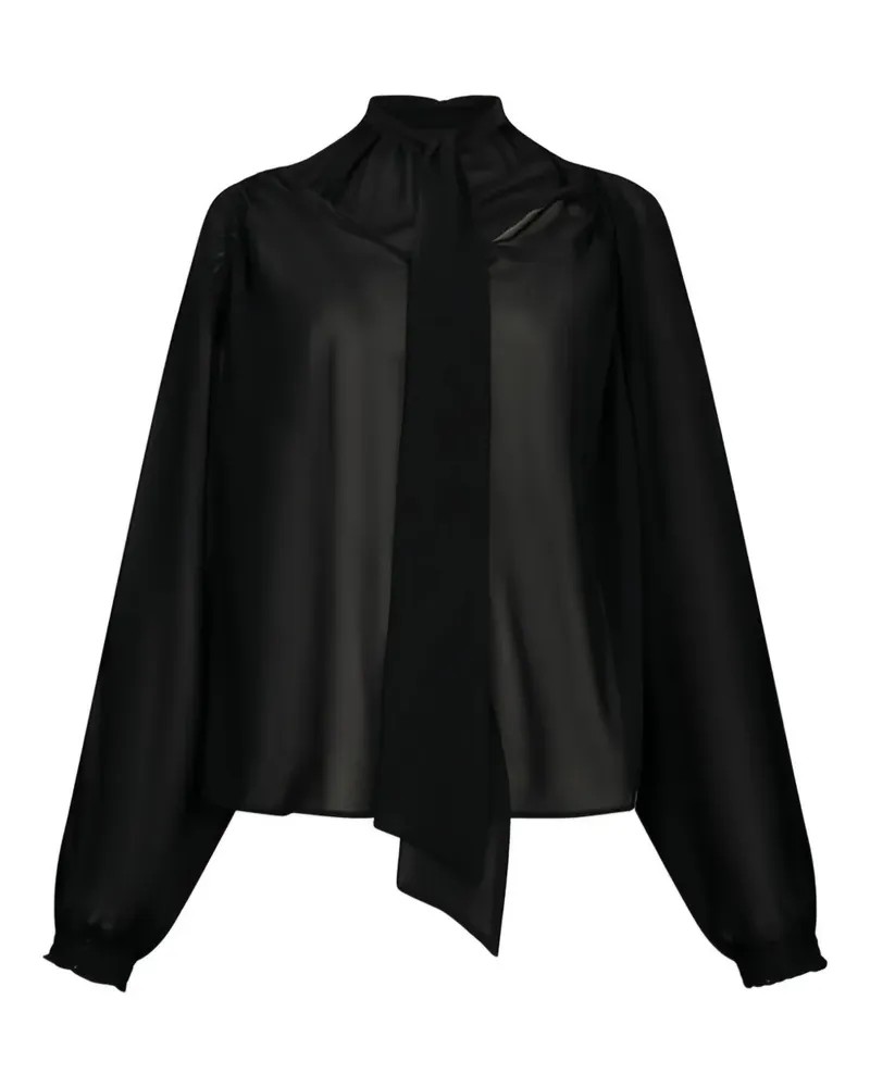 Liu Jo scarf collar raglan blouse - Schwarz Schwarz