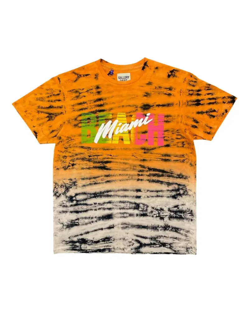 GALLERY DEPT. tie-dye logo t-shirt - Orange Orange