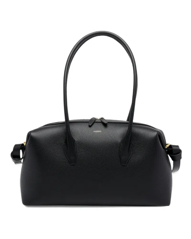 YUZEFI Brioche pebble-grain shoulder bag - Schwarz Schwarz