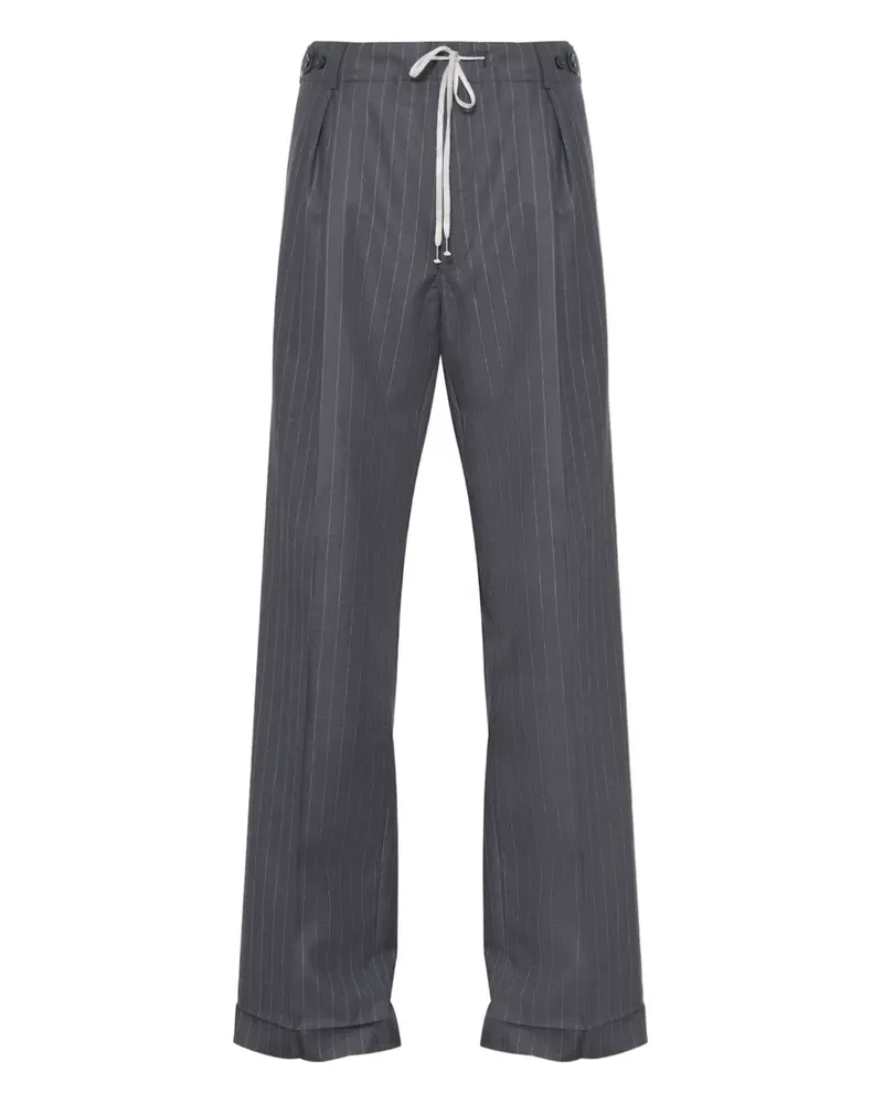 Maison Margiela Bundfaltenhose mit Nadelstreifen - Grau Grau