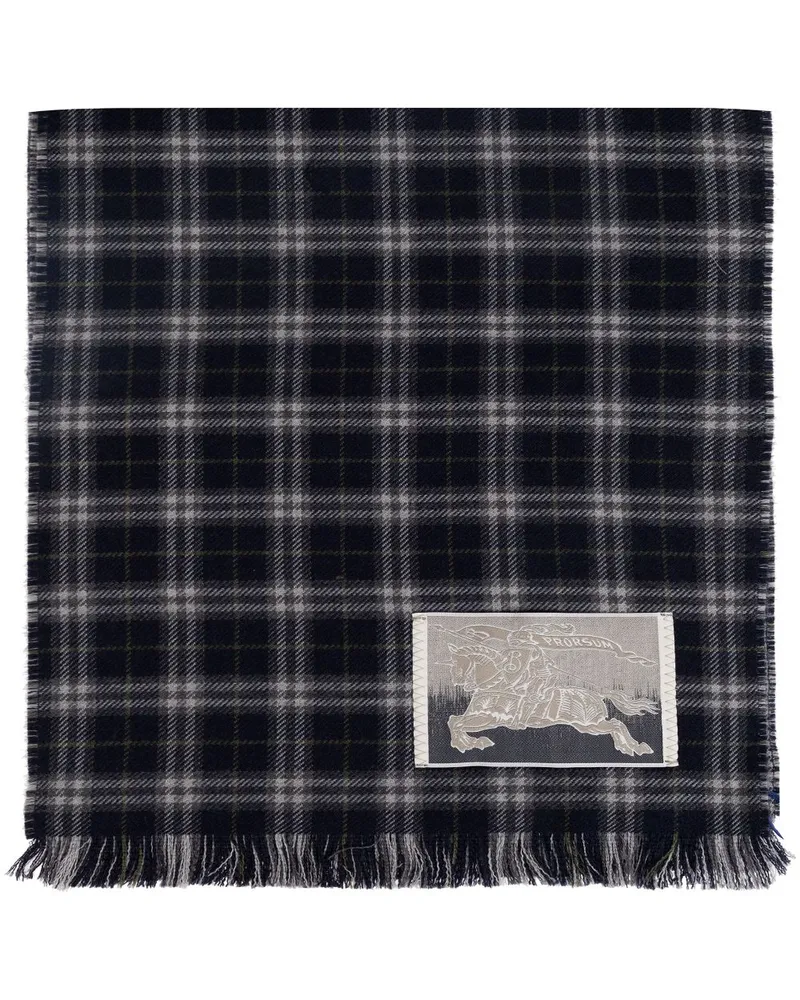 Burberry Schal mit Check - Blau Blau