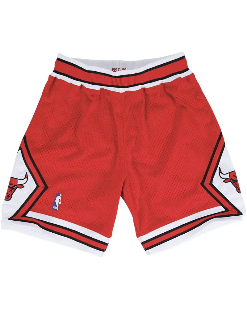 Mitchell & Ness Chicago Bulls 1997/98 Original Road Shorts - Rot Rot