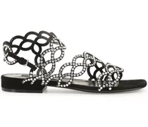 sr Mermaid Sandalen mit Kristallen - Schwarz