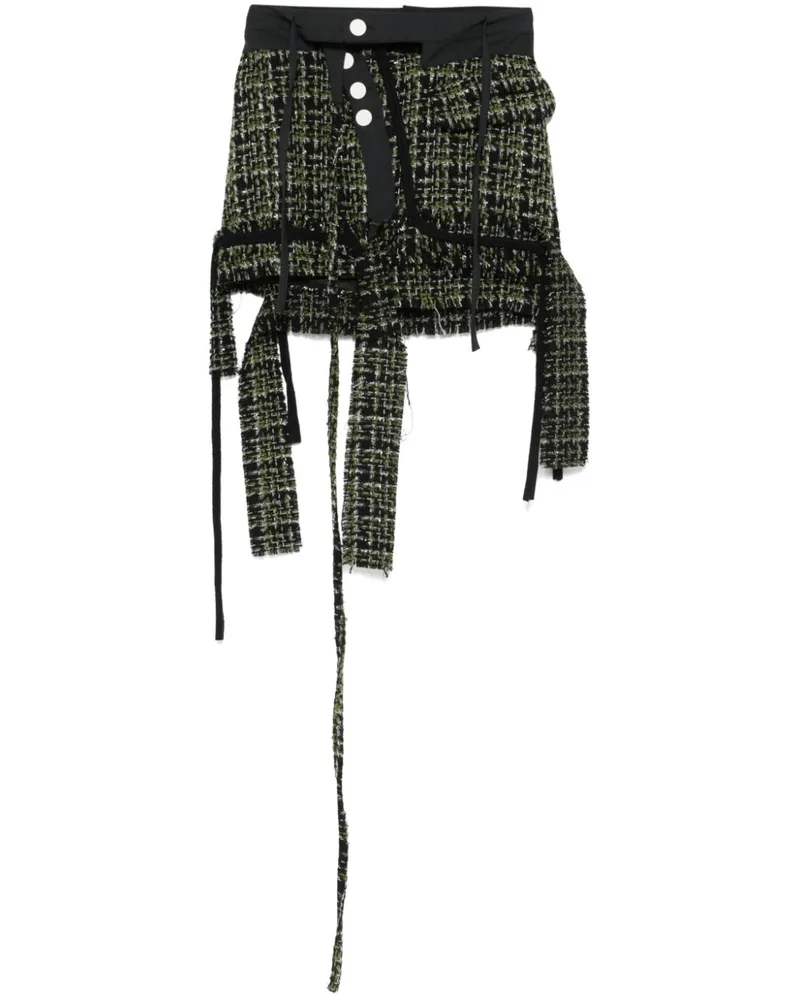 OTTOLINGER Tweed-Minirock im Deconstructed-Look - Grün Grün