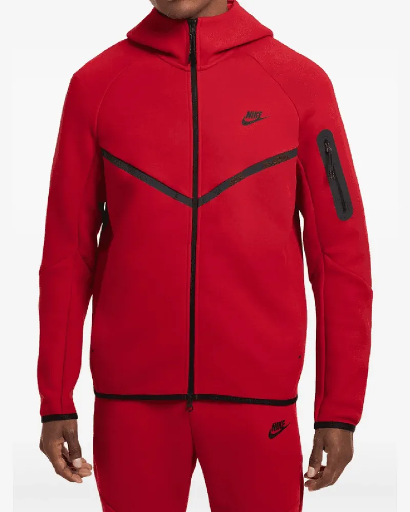 Nike Sportswear Tech Fleece Windrunner "Gym Red/Black" Jacke - Rot Rot