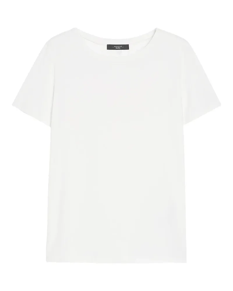 Max Mara Klassisches T-Shirt - Weiß Weiß