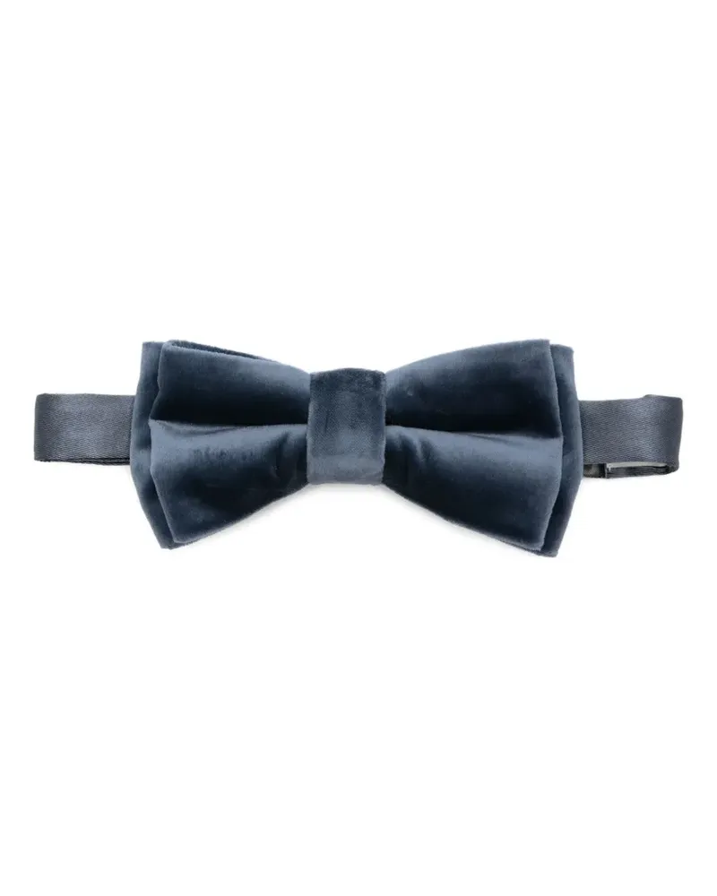 Paul Smith Fliege aus Samt - Blau Blau
