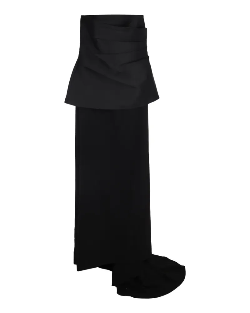 Solace London The Alia strapless dress - Schwarz Schwarz