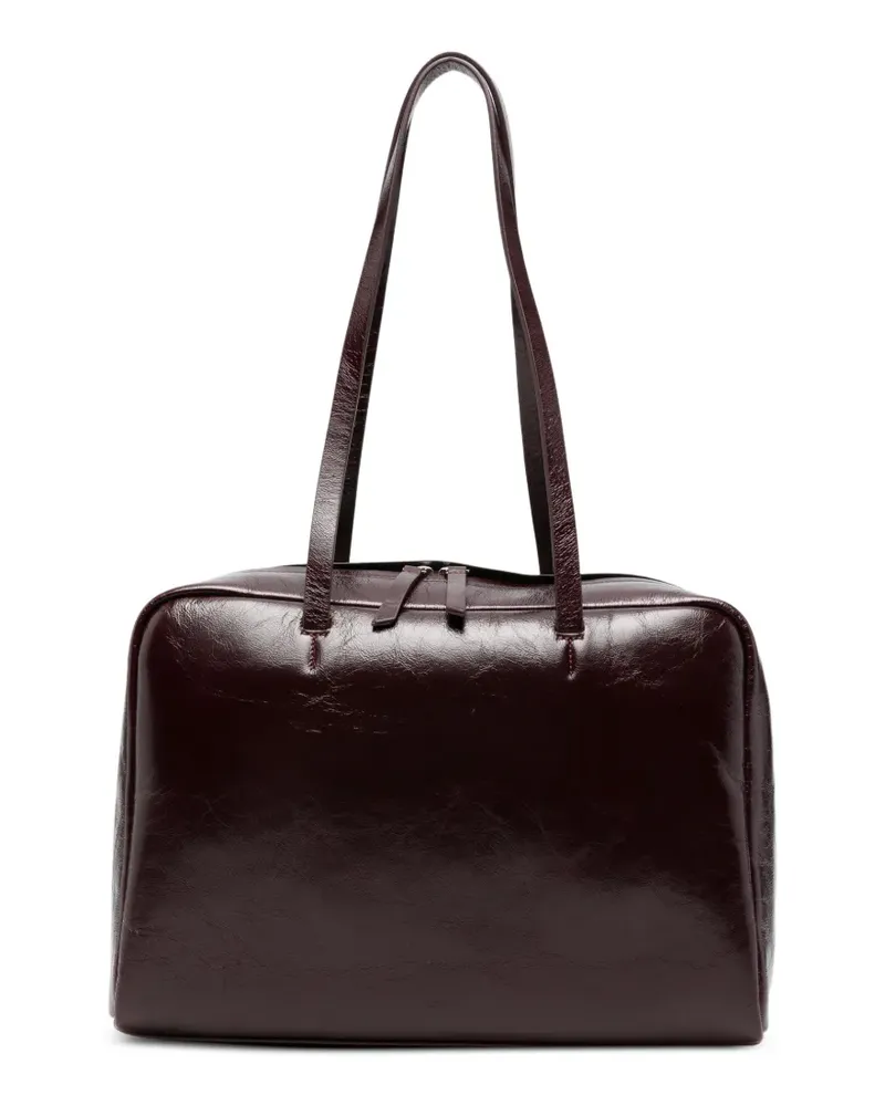 ALYSI Bowling Tote Bag mit Lackfinish - Rot Rot
