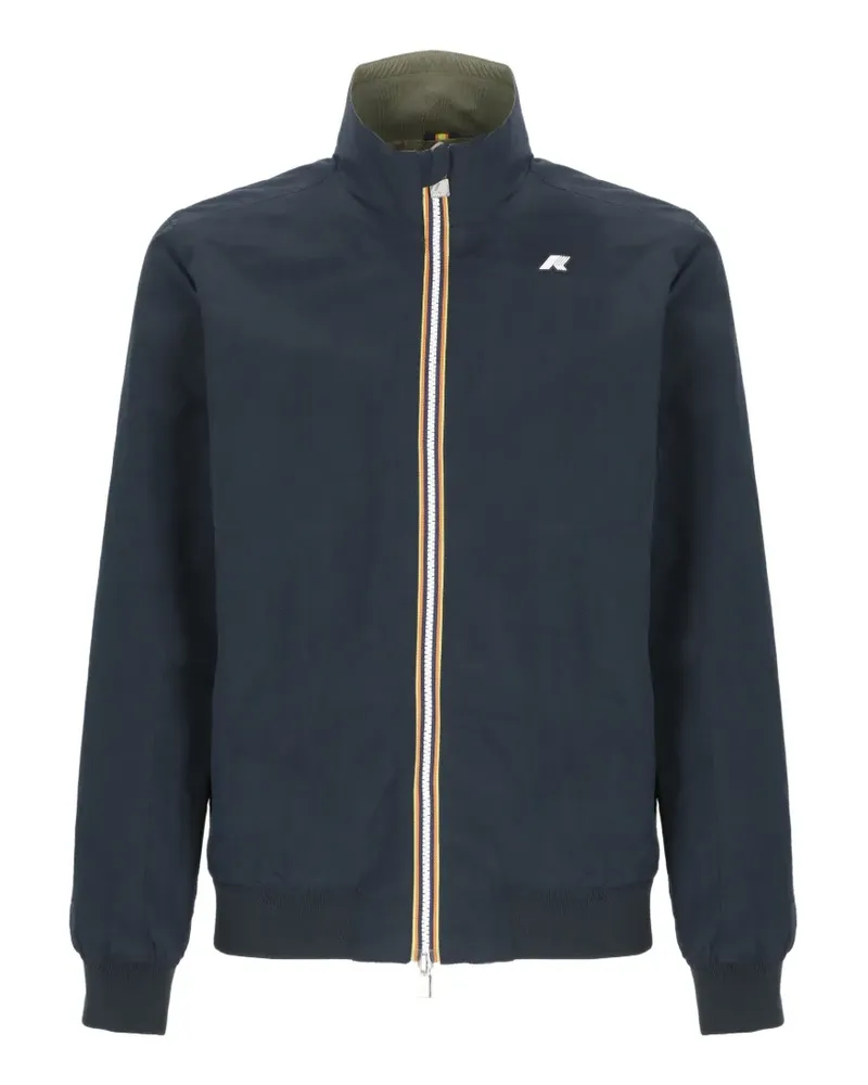 K-Way Arsene reversible logo-patch jacket - Blau Blau
