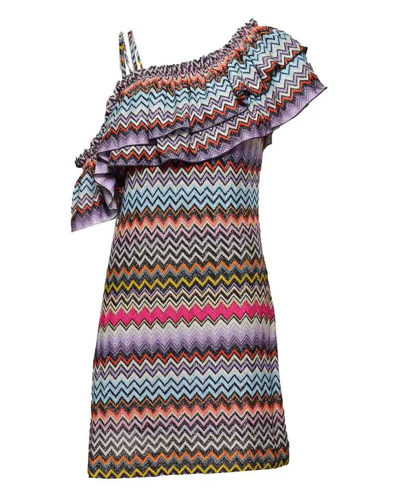 Missoni Minikleid mit Zickzackmuster - Blau Blau