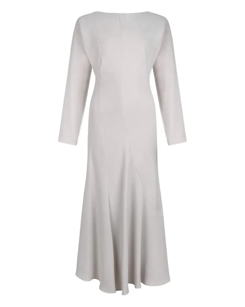 P.A.R.O.S.H. P.A.R.O H. long-sleeve flared dress - Nude Nude