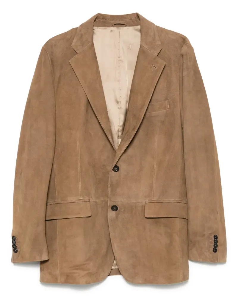 LARDINI Sakko aus Wildleder - Braun Braun