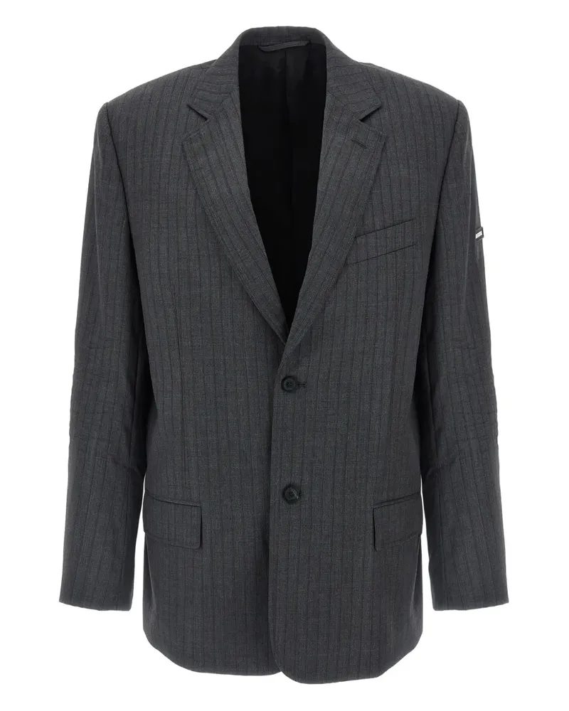 Balenciaga Sakko mit Nadelstreifen - Grau Grau