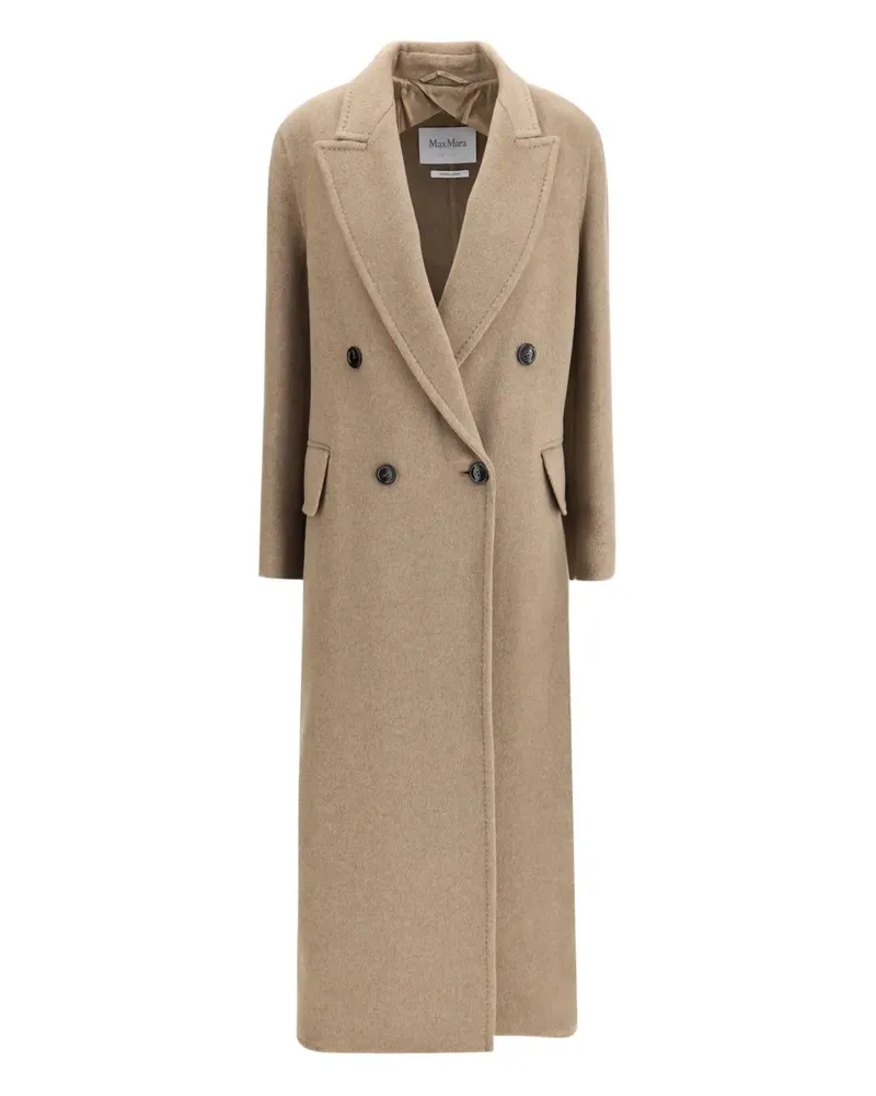 Max Mara double-breasted drap coat - Nude Nude