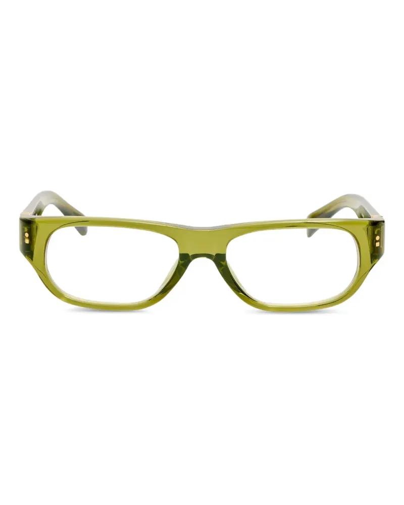 Jacquemus Brille mit eckigem Gestell - Grün Grün