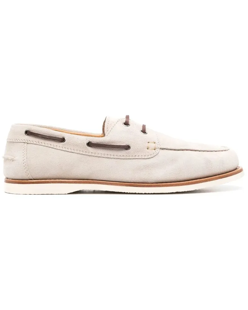 Brunello Cucinelli Loafer mit Schnürung - Nude Nude