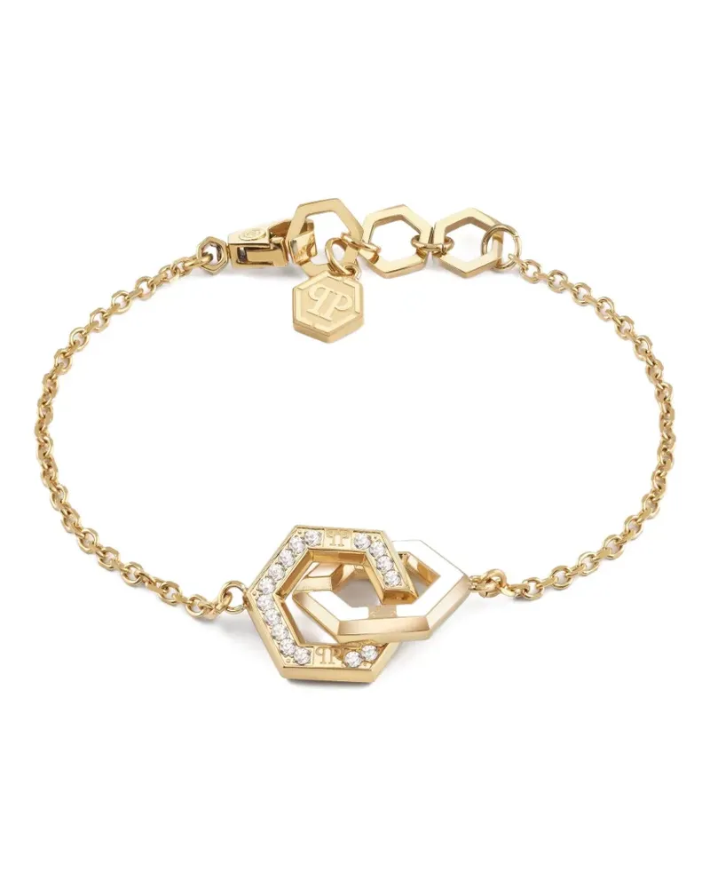 Philipp Plein Emailliertes Legacy Armband - Gold Gold