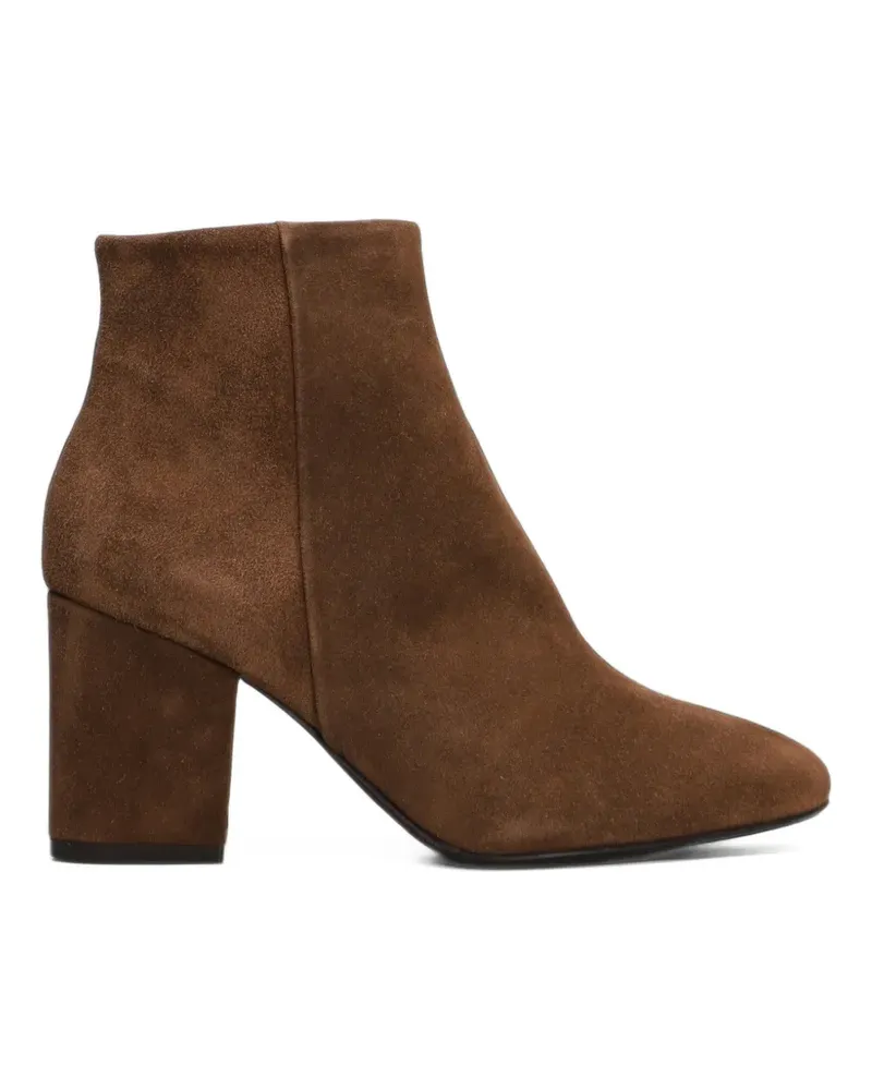 Anna F. suede block-heel ankle boots - Braun Braun