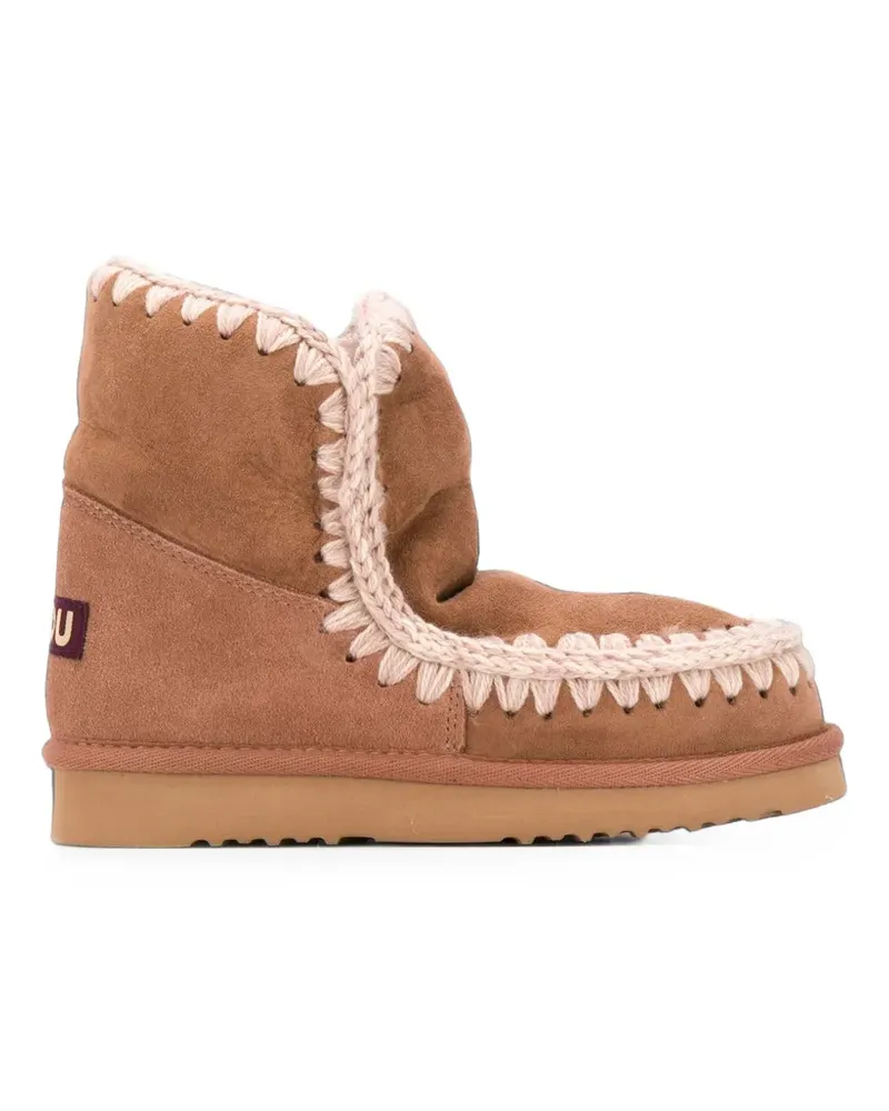 Mou contrast-stitch ankle boots - Braun Braun