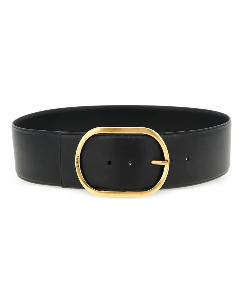 Pinko Schnallengürtel aus Leder - Schwarz Schwarz