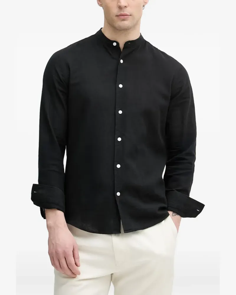Lindbergh long-sleeve shirt - Schwarz Schwarz