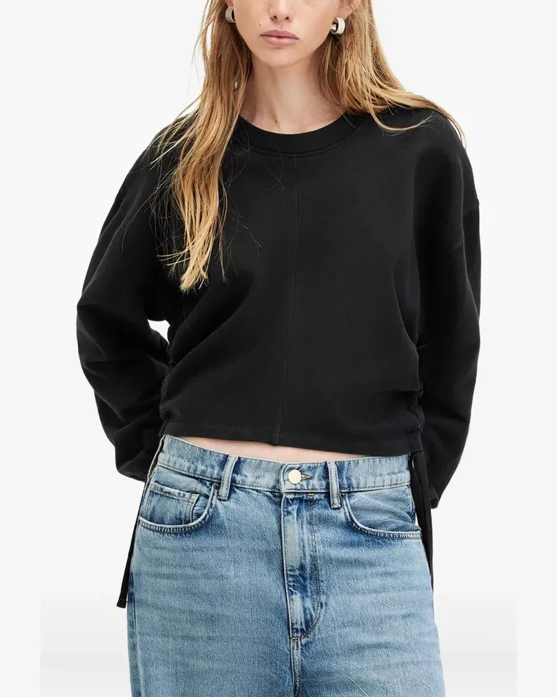 AllSaints Mira drawstring-detail sweatshirt - Schwarz Schwarz