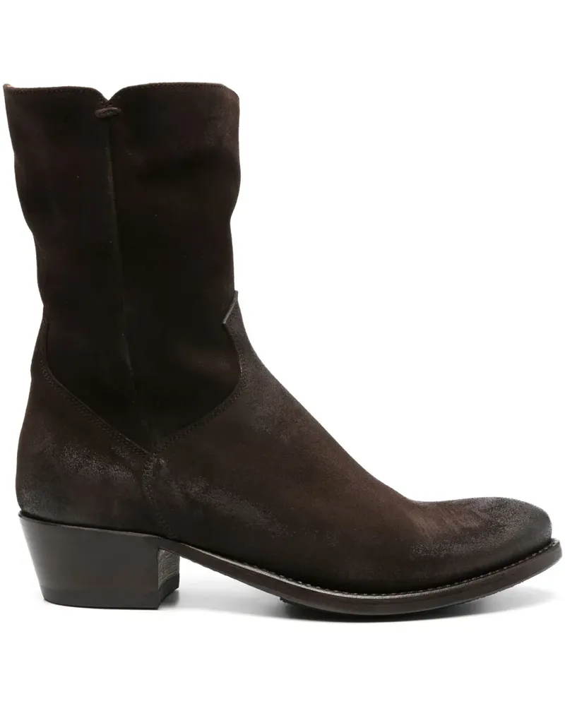 Pantanetti Cowboy-Boots aus Wildleder - Braun Braun