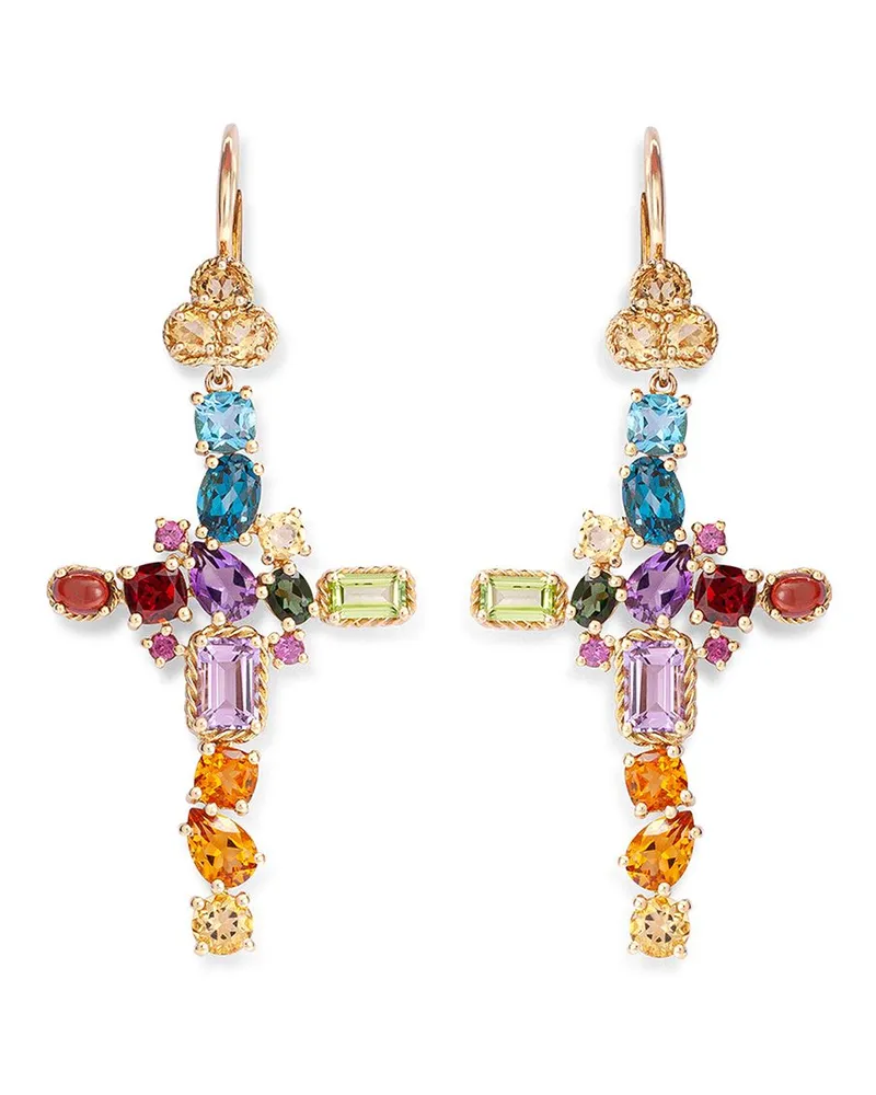 Dolce & Gabbana 18kt Gelbgoldohrringe mit Herzmotiv Gold