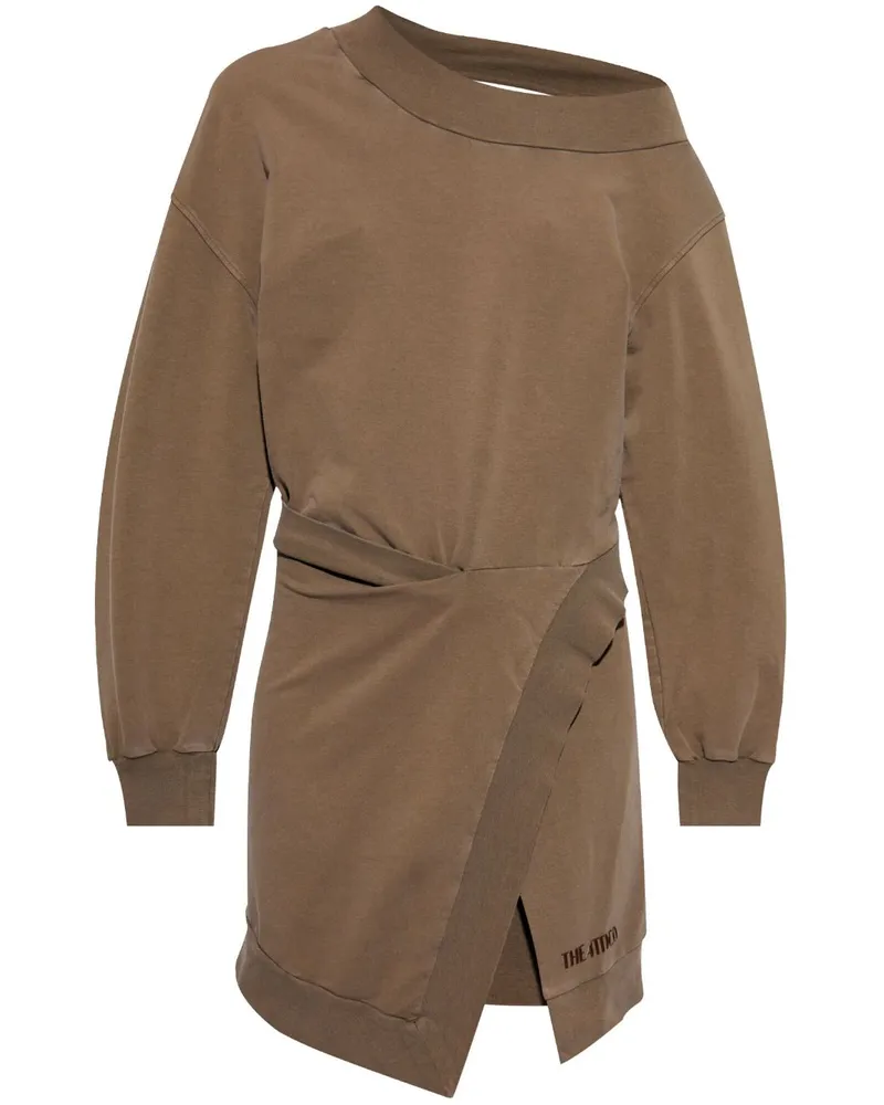 ATTICO Minikleid mit Applikation - Braun Braun
