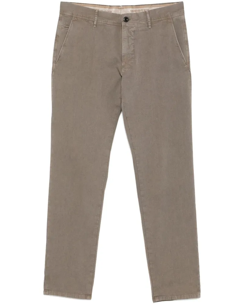Incotex Hose mit Tapered-Bein - Braun Braun